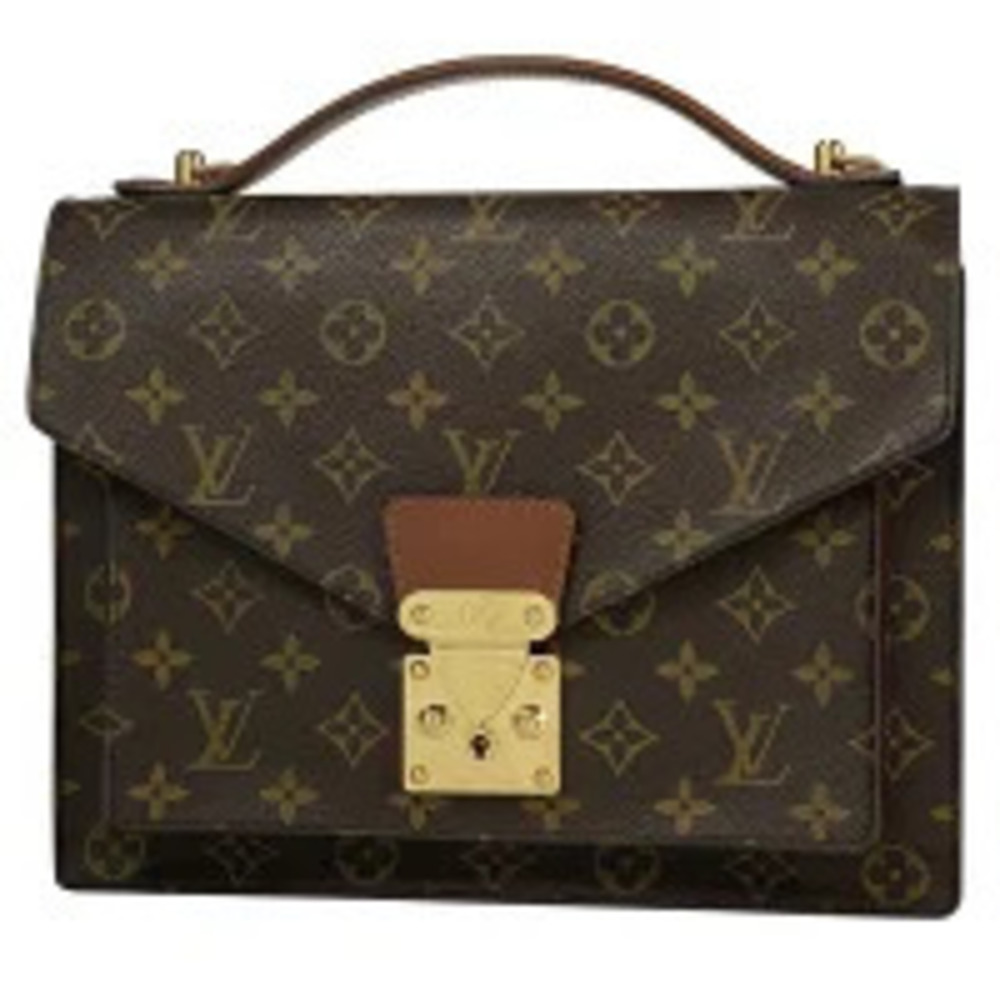 Louis Vuitton Monceau Shoulder Bag Handbag Monogram Brown